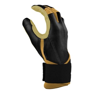 ELIXE SPORTS Gant de frappeur en cuir jaune, main gauche/droite, rembourré, fermeture auto-agrippante, unisexe, adulte, entraînement, flexible, durable, XL/XXL - Product Image 2