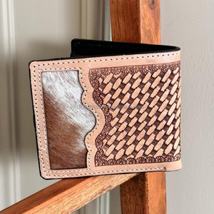 Cartera de piel de vaca para hombre, billetera de piel de vaca con cremallera larga, a la moda, de Color marrón, para regalo - Product Image 2