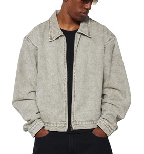 Chaqueta de trabajo de mezclilla personalizada de calidad superior Tallas grandes Ropa de calle al aire libre Ropa Chaqueta de mezclilla de lona Outwear Otoño e Invierno - Product Image 6