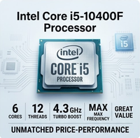 CPU 64-bit Performa Tinggi Baru untuk Core I5-10400F 6 Core 12 Thread untuk Server Pengiriman Cepat