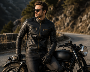 LAZIB SPORTS Unisex Winter Motorcycle Jacket Natural Cowhide Leather Breathable Quick Dry Ventilation Biker Touring Racing - Product Image 4