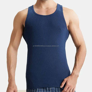 Débardeurs de musculation de haute qualité pour hommes, vente en gros, débardeur décontracté en coton côtelé, tricoté élastique - Product Image 5