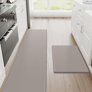 2 Tappeti da Cucina Antifatica, Tappetini Ammortizzati Antiscivolo per Scrivania, Tappetino Impermeabile per Pavimento della Cucina - Product Image 1