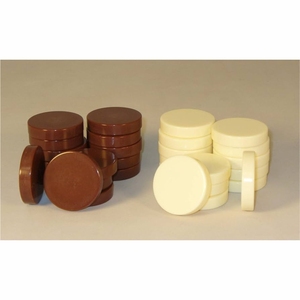 Lot de Pièces de Dames en Plastique Premium Robustes pour Remplacement, Accessoires de Jeu de Plateau, Jouet de Table Familial - Product Image 1