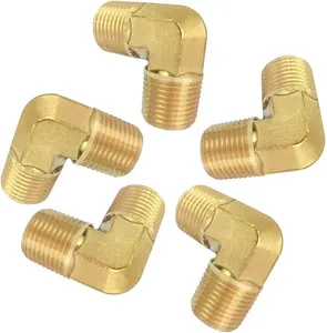 Raccord coudé en laiton 90 degrés, connecteur de tuyau, coude de rue, adaptateur de plomberie fileté, coupleur mâle-femelle, extension de tube - Product Image 2