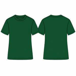 T-shirt streetwear vierge en gros 100 % coton épais uni pour homme sans minimum de commande avec logo - Product Image 2