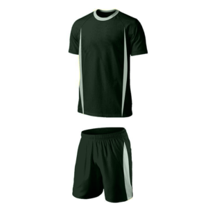 Ensemble de maillot de football vert et jaune pour hommes, manches courtes, uniforme athlétique respirant, col rond, taille élastique, toutes saisons - Product Image 6