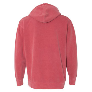 เสื้อฮู้ดผู้ชายสีแดง ทรงปกติ สวมใส่สบาย สีพื้น ผ้าฟลีซถัก สำหรับฤดูใบไม้ร่วง มีกระเป๋า ผลิตจากผ้าฝ้าย 100% - Product Image 5