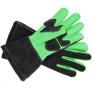 Gants de sécurité pour soudeur TIG en cuir pleine fleur robuste certifiés CE, anti-vibration, ignifuges et renforcés - Product Image 4