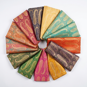 Telas de Seda Brocada, Textil Jacquard Pesado, Material de Diseño para Prendas Étnicas, Tela Brocada Tradicional al por Mayor - Product Image 1