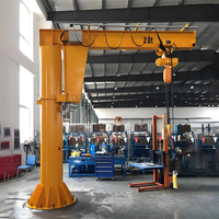 Grue à flèche murale légère 1t-3t avec palan électrique, moteur et engrenage, rotation 180/270/360° pour usage en atelier Yuzhong 1