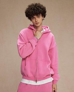 Vintage Acid Wash Hoodie Oversized Unisex Pullover Sweatshirt Custom Logo Faded Hooded Sweatshirt - Product Image 2