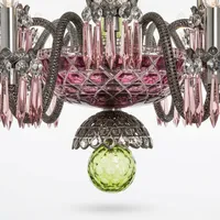 Lustre ASFOUR St Louis à 18 lumières, lustre en cristal de luxe, style français élégant, luminaire de plafond fait à la main pour la décoration de la maison