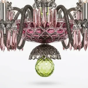 Lámpara de araña ASFOUR St Louis de 18 luces, lámpara de araña de cristal de lujo, elegante lámpara de techo hecha a mano de estilo francés para decoración del hogar - Product Image 4