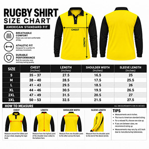 Camiseta de Rugby Personalizada para Hombre, Polo de Manga Larga, Jersey de Rugby de Algodón, Ropa Deportiva, Uniforme de Equipo, Fabricante Mayorista - Product Image 6