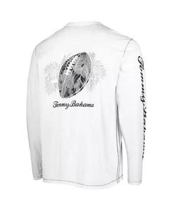 เสื้อยืดแขนยาวผู้ชายสีขาวคลีฟแลนด์สีน้ำตาล laces | Tommy Bahama - Product Image 2