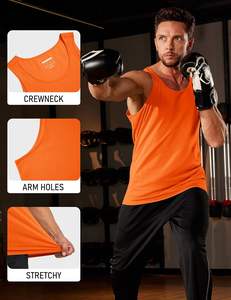 Camiseta sin mangas clásica para hombre, tejido suave, transpirable, textura ligera, ajuste relajado, movimiento fresco, elasticidad suave, comodidad diaria, forma moderna - Product Image 5