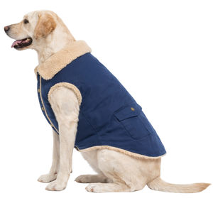 Ropa para Mascotas de Estilo Clásico, Venta Directa, Chaquetas sin Mangas con Forro Interior de Sherpa y Cierre de Botones - Product Image 3