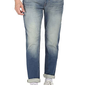 Pantalones Vaqueros Clásicos de Corte Regular, Estilo Cómodo, Ideales para Uso Diario y Looks Casuales, Pantalones para Hombre - Product Image 4