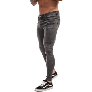 2022 New Unbranded Model Plain Grey Plus Size <b>Work</b> Jogger Denim Stock Lot Stretch <b>Mens</b> <b>Jeans</b> - Product Image 3