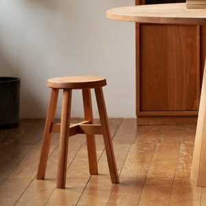 Handcrafted Rustic Reclaimed Wood <b>Stool</b> Square Solid Elm Wood Seating <b>Antique</b> Style Farmhouse <b>Stool</b> For Kitchen And Entryway - Product Image 2