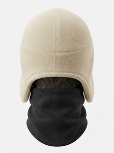 Gorro de Forro Polar Cálido con Orejeras y Cubierta Facial Extendida, Gorro de Invierno para Exteriores, Suave y Cómodo para Clima Frío - Product Image 4