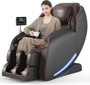 Fauteuil inclinable électrique en cuir intelligent avec massage chauffant Shiatsu, zéro gravité, multifonctionnel, pour le corps entier, avec fonction musicale - Product Image 1