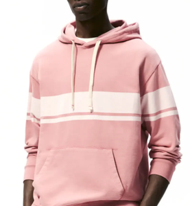 Sweat à capuche décontracté pour homme personnalisé en coton molletonné de qualité supérieure, doux, confortable, chaud, écologique, 370g, impression de logo personnalisée sur le devant - Product Image 2