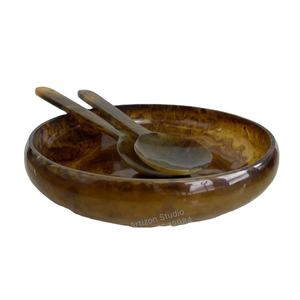 Cuenco para servir de resina clásico hecho a mano, pieza única grande con diseño extra antiguo, estilo moderno para comida, extremadamente rentable - Product Image 1