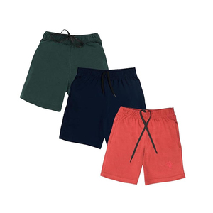 Shorts Bermuda en Coton Rose pour Enfants, Taille Mi-Haute Élastique, Couleur Unie, Tissé Respirant, Style Décontracté - Product Image 3