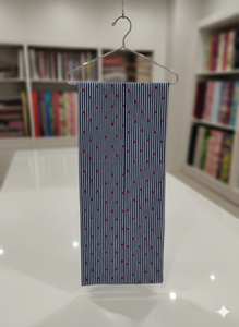 Tissu Popeline de Coton Peigné Léger, Respirant, Biologique et Écologique, Imprimé Cœur, pour Robes de Filles et Vêtements de Garçons - Product Image 2