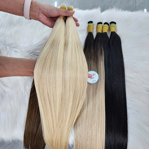 Bone Straight Vietnamese Hair Super Double Drawn Bundles Human Hair <b>Extensions</b> <b>Cheap</b> Wholesale Bulk 100% Dyed Women Hair Hair - Product Image 1