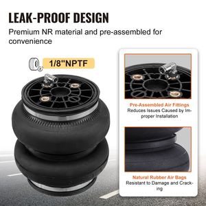 Kit de suspension pneumatique compatible Chevrolet Silverado 2500/3500HD GMC pour Sierra 2011-2019, suspensions de camion - Product Image 4