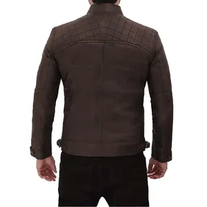 New Fashion Slim Fit Genuine Leather Jacket for Men-High Quality Motorbike Jacket Quick Dry Breathable Features Eco-Friendly - Product Image 4