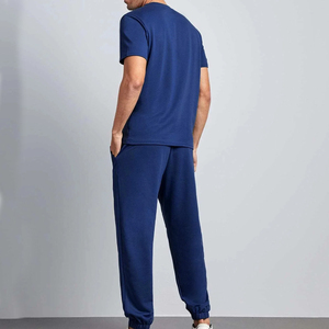 Ensemble de T-shirts d'été personnalisés pour hommes, qualité supérieure, 100% coton tissé, motif uni, séchage rapide, sérigraphie, vente en gros, 2 pièces, 2026 - Product Image 3