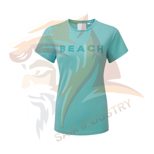 T-shirts pour femmes de haute qualité, 100% coton, respirants, écologiques, impression par sublimation, vêtements d'été - Product Image 6
