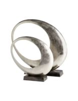 Sculpture de figure humaine en aluminium, statue décorative plaquée métal pour salon au meilleur prix