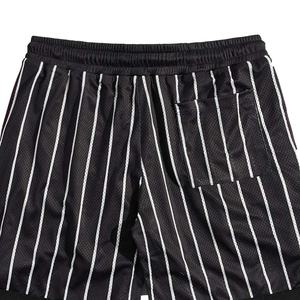กางเกงบาสเก็ตบอลผู้ชายสไตล์สตรีทแฟชั่น แห้งเร็ว ผลิตตามสั่ง เป็นมิตรกับสิ่งแวดล้อม โพลีเอสเตอร์ ระบายอากาศได้ดี ดีไซน์ตาข่ายต้านเชื้อแบคทีเรีย - Product Image 3