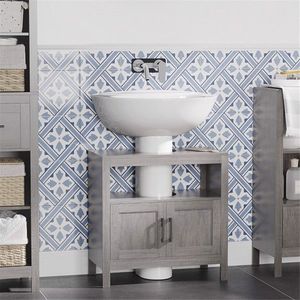 Mobile Bagno di Lusso con Lavabo e Specchio LED Intelligente, Struttura in Legno Massello e PVC per Hotel - Product Image 1