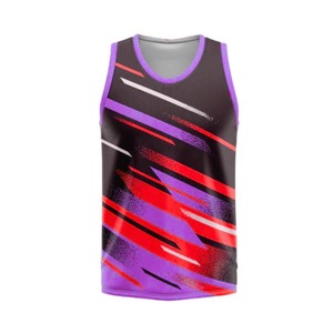Camiseta sin Mangas a Rayas Azules y Blancas para Hombre, Cuello Redondo, Secado Rápido, Deportiva, Tejida en Poliéster, Ropa Deportiva - Product Image 6