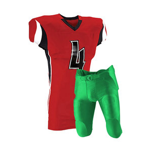 Uniforme de Fútbol Americano Personalizado al por Mayor, Jersey Azul Marino, Pantalones Acolchados Verdes, Ropa Deportiva para Equipos, Entrenamiento y Juego - Product Image 4