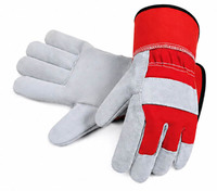 Guantes de Trabajo de Cuero Vacuno de Primera Calidad, Guantes de Seguridad para Jardinería, Guantes de Protección Industrial Resistentes, Guantes de Trabajo Pesado en Oferta