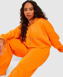 Sweats à capuche épais en coton personnalisés de haute qualité Vente en gros Pull en polaire personnalisé vierge Sweats à capuche tricotés solides et décontractés pour femme - Product Image 2