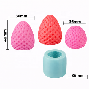 Moule en silicone 3D pour crème glacée à la fraise pour usine de crème glacée - En stock - Product Image 3