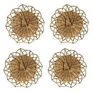 Floral Shaped Rattan Placemat, Handwoven Rattan Placemats, Durable & Eco-Friendly <b>Table</b> Mats For <b>Dining</b> Spaces From Vietnam - Product Image 2