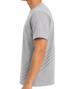 T-shirt classique en coton pour homme, fabrication de vêtements OEM ODM, usine de vêtements, marque privée, fabrication de vêtements décontractés sur mesure - Product Image 3