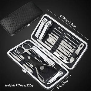 Ensemble de soins des ongles professionnel en acier de qualité supérieure, 16 pièces, kit de manucure DIY de haute qualité, coupe-ongles, outils de podologie, outils de beauté - Product Image 2