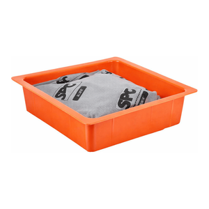 Bac de récupération universel Brady avec absorbant pour la capture des déversements de produits chimiques et d'huiles - Product Image 1