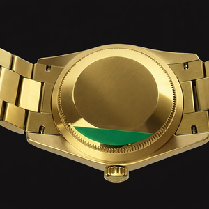 Reloj de Pulsera de Diseño Exclusivo Chapado en Oro de 41 mm con Esfera Negra Redonda y Funciones de Fecha y Día Automáticas para Hombre - Product Image 3