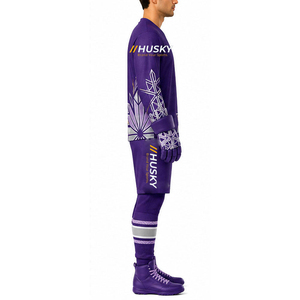 Uniformes de Hockey sobre Hielo Personalizados al por Mayor para Adultos, Alta Calidad, 100% Poliéster, Impresos, Antibacterianos, para Todas las Temporadas - Product Image 2